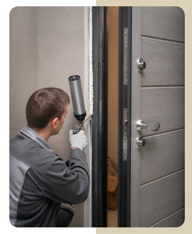 Герметизация входной двери в Карасуке от 3555 р. | Дверной