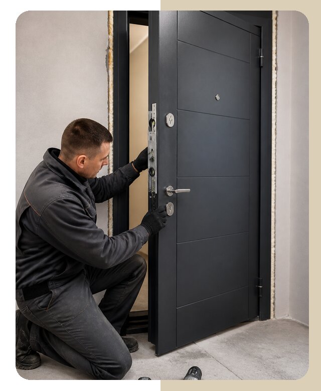 Установка сейф-двери в Карасуке — цена от 7618 руб.
